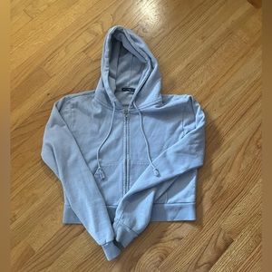 Brandy Melville Lavender Crystal Zip Up Hoodie